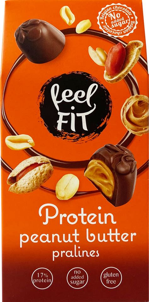 Feel Fit Praliny Z Belgijskiej Czekolady Mlecznej Z Mas Em Orzechowym