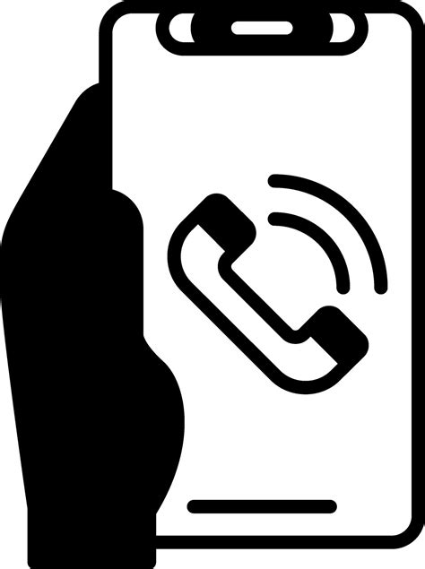 Phone Call Glyph Icon 47209481 Vector Art At Vecteezy