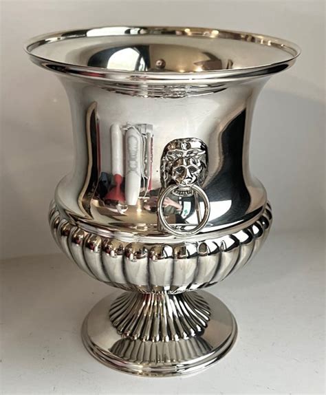 Directoire Ice Bucket Cooler With Lions 1 Silver Plated Catawiki