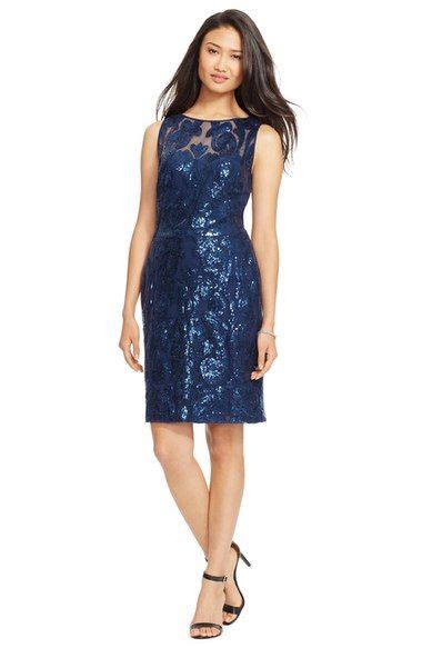 Lauren Ralph Lauren Sequin Mesh Sheath Dress Nordstrom Dress