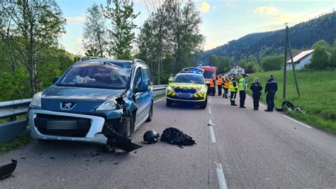 Vosges Un Motard De 57 Ans Perd La Vie Dans Un Choc Frontal Avec Une