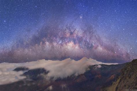 Haleakala Above The Clouds View Of Milky Way And Southern Cross