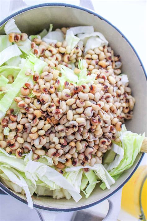 Black Eyed Peas and Cabbage - Frozen Black Eyed Peas Recipe