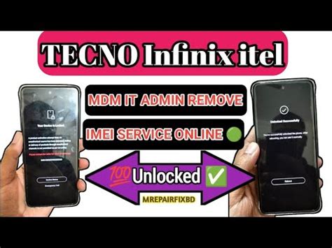 TECNO Infinix Itel MDM Remove Permanent By Imei Service YouTube