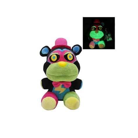 Buy FNAF Security Breach Glow Plushies Blacklight Glamrock Freddy Plush