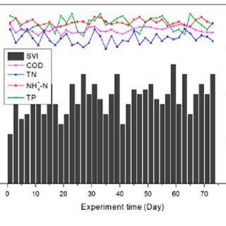 Removal efficiency of TN TP COD and NH þ 4 ÀN under LFB state