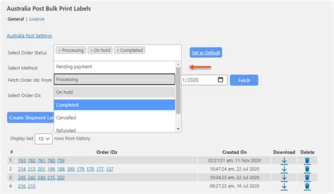 How To Bulk Print Australia Post Shipping Labels With ELEX WooCommerce