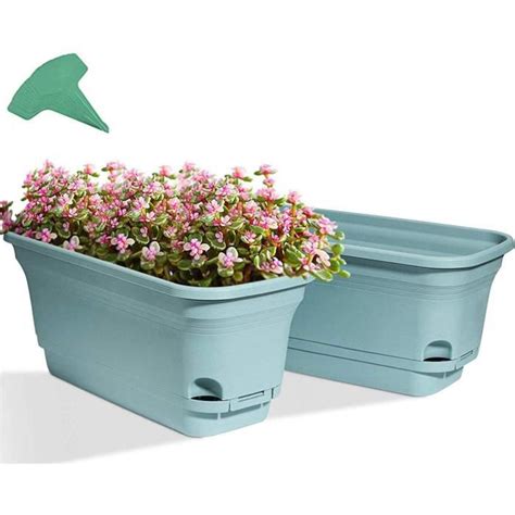 Hfjkfw Lot De Pots De Plantes Arrosage Automatique En Plastique