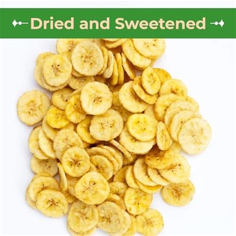 Sincerely Nuts Dried Banana Chips Sweetened Fresh Sweet Dried Bananas