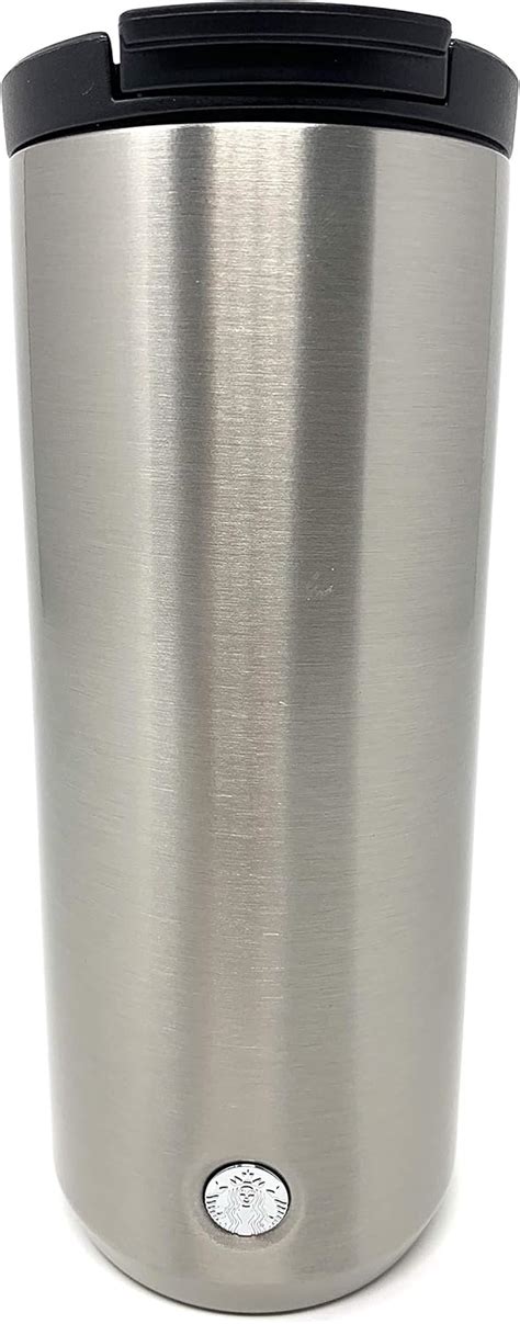 Starbucks Vacuum Insulated Traveler Tumbler Coffee Mug 12 Oz Silver