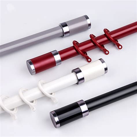 Qyr Mm Column Finial Thick Aluminum Alloy Single Double Curtain Rod