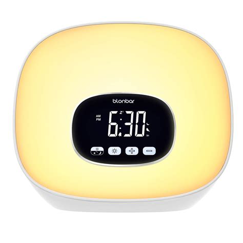 Wake Up Light Alarm Clock Blonbar Sunrise Alarm Clock With Radio For