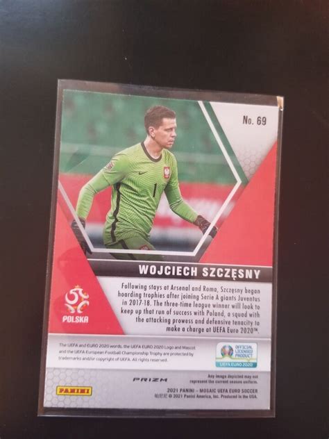 WOJCIECH SZCZESNY 2020 21 PANINI MOSAIC UEFA EURO GREEN PRIZM POLAND