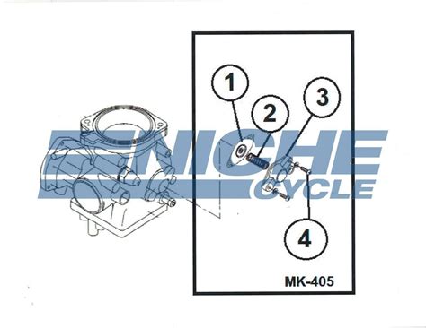 Genuine Mikuni Bsr33 Bsr42 Carburetor Pilot Air Cut Off Valve Rebuild