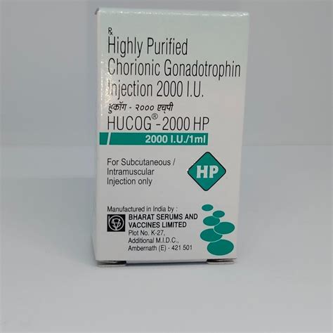 Human Chorionic Gonadotropin Hcg 2000Iu Packaging Type Box