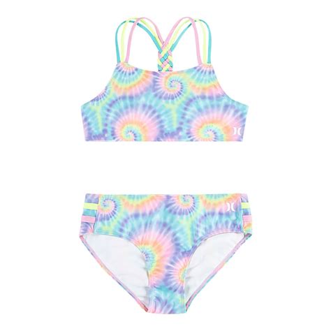 Hurley Girls 2 Piece Braided Multi Strap Bikini Set Sportchek