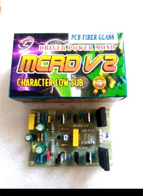 Kit Driver Power Amplifier Mono Mcrd V Low Sub Pcb Fiber Lazada