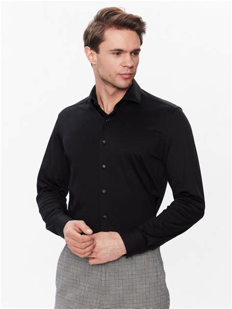 Eterna Koszula Ys Czarny Slim Fit Modivo Pl