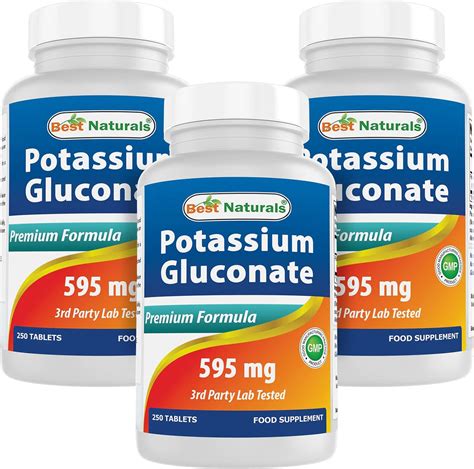 Amazon Best Naturals Potassium Gluconate Mg Tablets