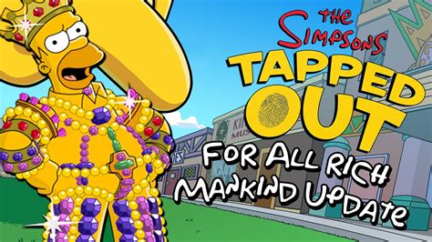 The Simpsons Tapped Out For All Rich Mankind Update 1 2023