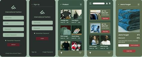 Fashion App Prototype Figma