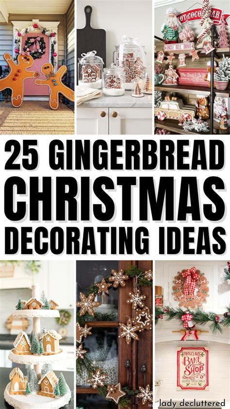 Christmas Gingerbread Decor Ideas Gingerbread Man Decorations