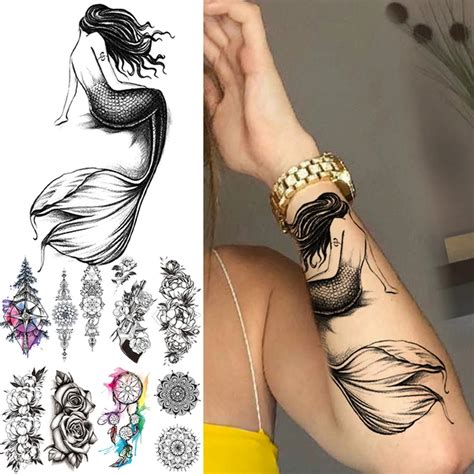 Realistic Mermaid Tattoos