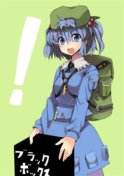 Safebooru 1girl Backpack Backwards Hat Bag Blue Eyes Blue Hair Hair