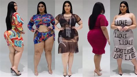 Beautiful Plus Size Fashion With Curvy Modelplus Size Haul Youtube