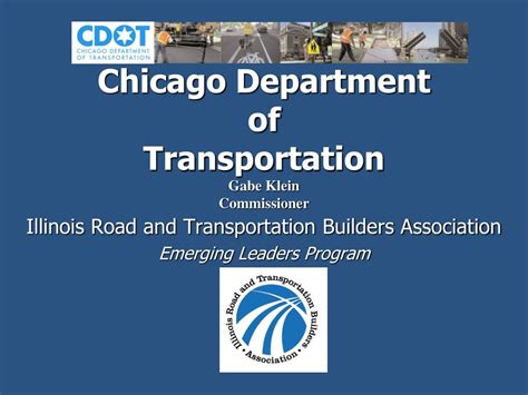 Ppt Chicago Department Of Transportation Gabe Klein Commissioner