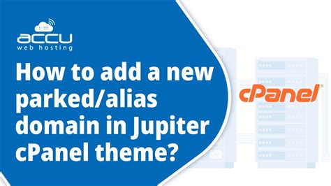 How To Add A New Parked Alias Domain In Jupiter Cpanel Theme Youtube