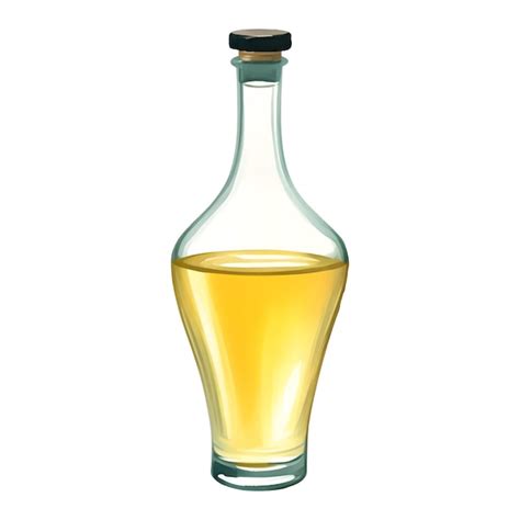 Premium Vector Virgin Olive Oil In Glass Bottle Isolated Hand Drawn