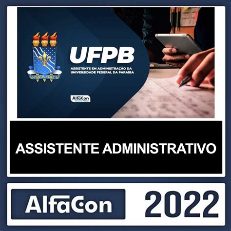 RATEIO UFPB ASSISTENTE ADMINISTRATIVO PÓS EDITAL ALFACON 2022