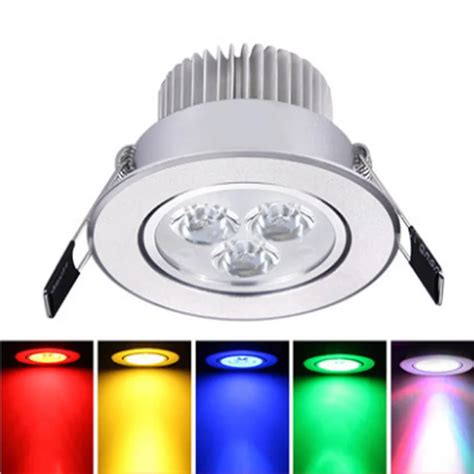 Led Downlight W Ultra Bright Ronde Rgb Aluminium Ac V Dimbare