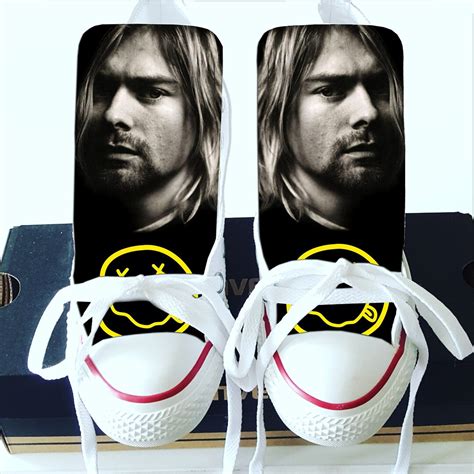 Custom Kurt Cobain Converse Custom Nirvana Chucks Adult - Etsy