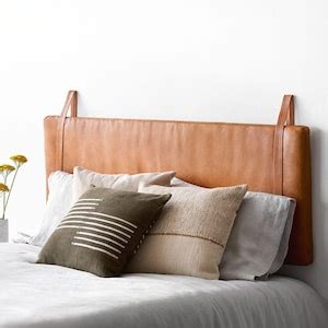 Stuffed Modern Hanging Leather Headboard Headboard Pillow Cushion