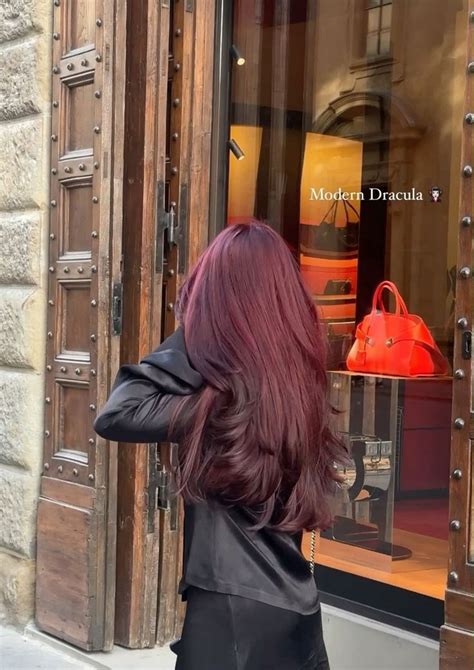 Pin By M Heiress On Beauty In Wine Red Hair Hair Tint Cherry Hair