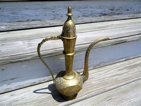 Vintage Brass Teapot Made In India Brass Collectible Tea Pot