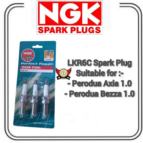 Ngk Lkr C Spark Plug Perodua Axia Bezza Set Pcs Shopee