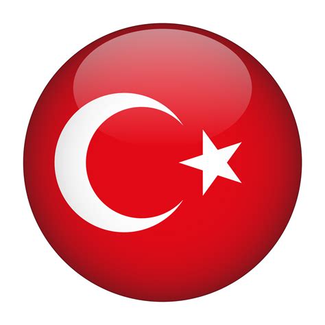 Turkey 3D Rounded Flag With Transparent Background 15272017 PNG