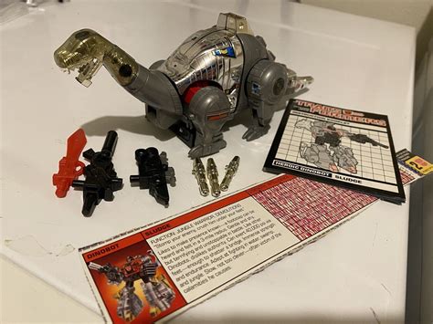 Transformers G1 Sludge Dinobot Brontosaurus Complete Takara Hasbro 1984