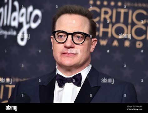 Brendan Fraser Poses With The Award For Best Actor For The Whale In