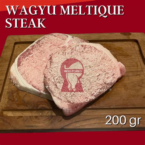 Jual Wagyu Meltique Beef Steak Daging Sapi Meltik 200gr Shopee Indonesia