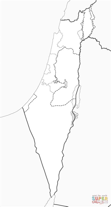 Tribes Of Israel Map Coloring Page Coloring Pages