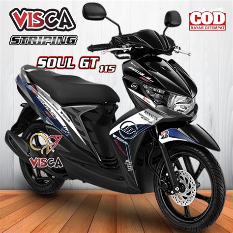 Jual Striping Soul GT 115 Stiker Sticker Striping Variasi Lis Yamaha