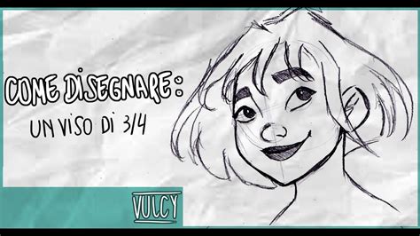 TUTORIAL COME DISEGNARE Viso Di Tre Quarti Femminile Vulcy YouTube