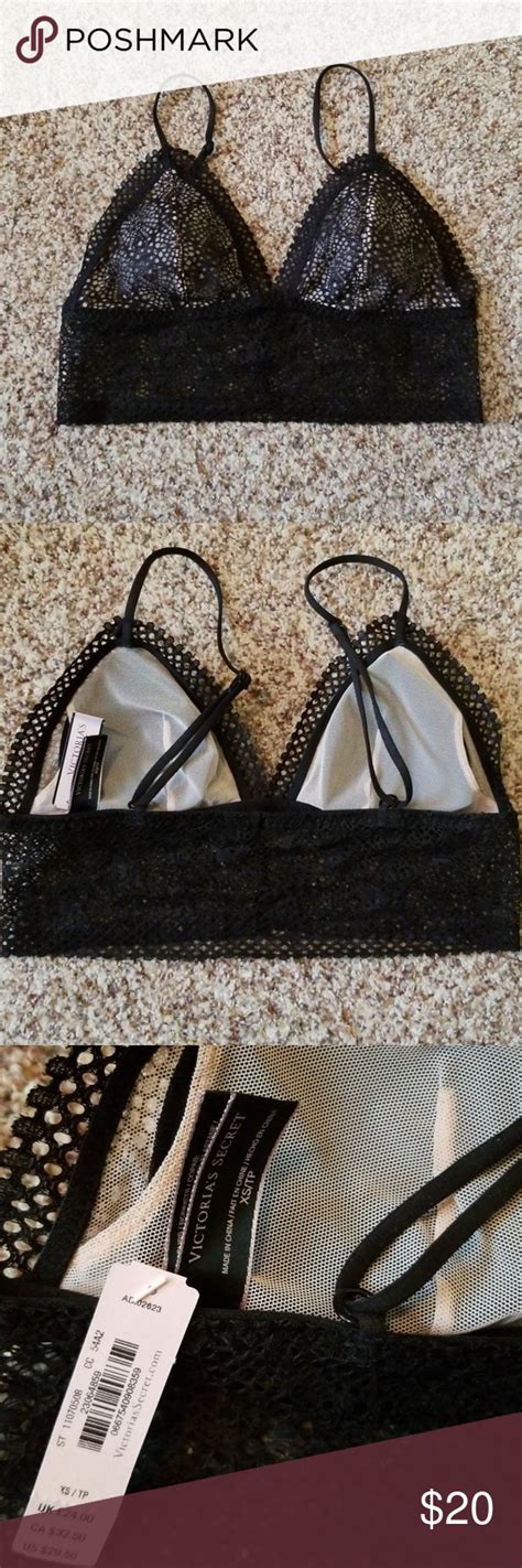 Black Lace Victorias Secret Bralette Black Lace Black Lace Bralette