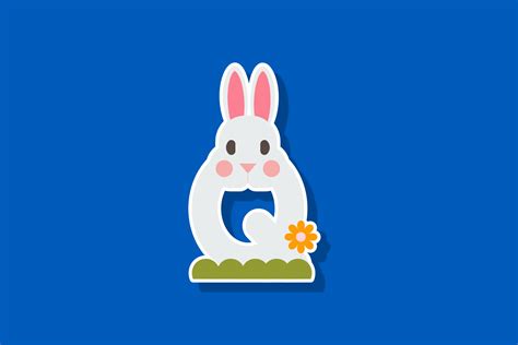 Rabbit Letter Graphic By Silabustudio · Creative Fabrica