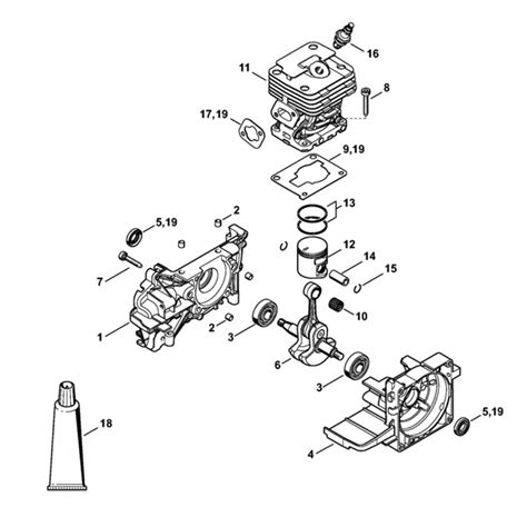 Stihl Fs Crankcase Cylinder Mix Assembly L S Engineers