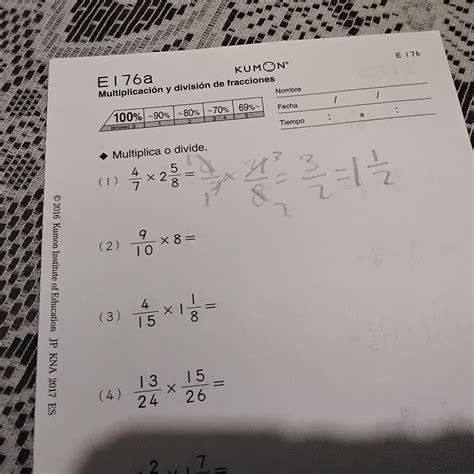 Libro Respuestas Kumon Matemáticas Nivel E Brainlylat